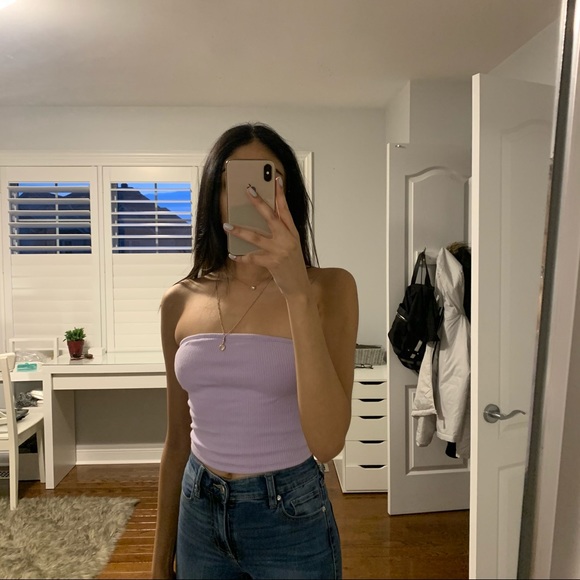 Garage Lilac Tube Top - XS - Picture 2 of 3